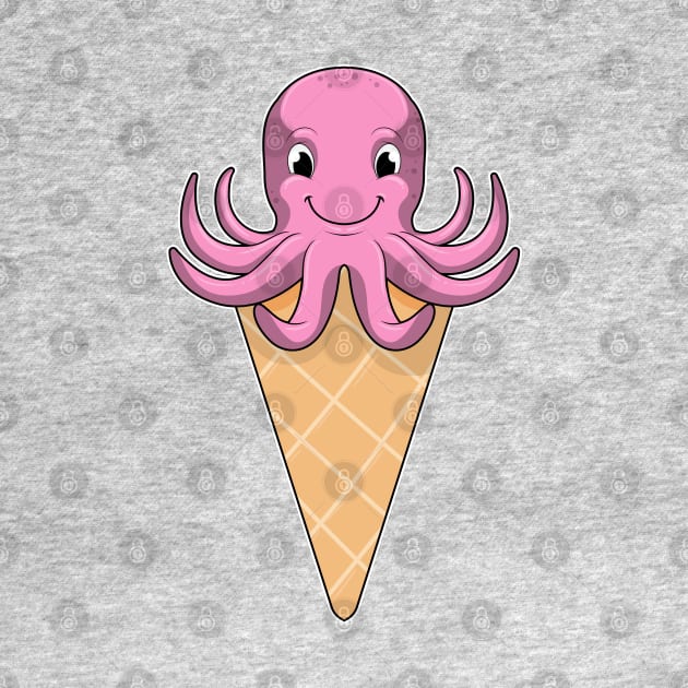 Octopus with Ice cream cone by Markus Schnabel